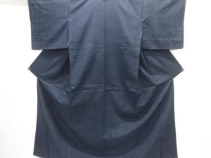 未使用品　草葉模様織り出し手織り紬着物